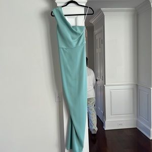 AIDA Long Dress fitted bottom with black zipper in back